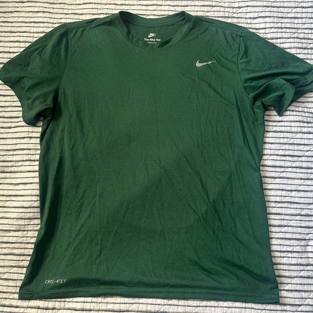 Nike Men's Green Dri-FIT Shirt XL